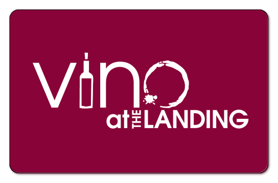 vinro wine bottle logo on a marroon logo